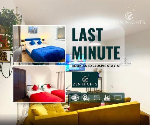 Sleeps 8 l 3 Bedroom l Last-minute Specials l New Property l Elegant House near City Center Sleeps 6 with Free Parking l By Zen Nights Short Lets & Serviced Accommodations