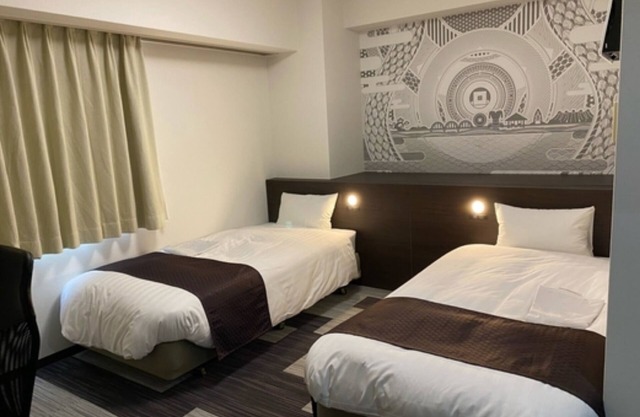 Smoking allowed Twin room for two people accomm /Kanonji Kagawa