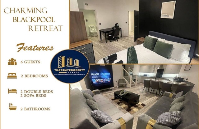 Spacious 6-Bedroom Home in Blackpool - Sleeps 16