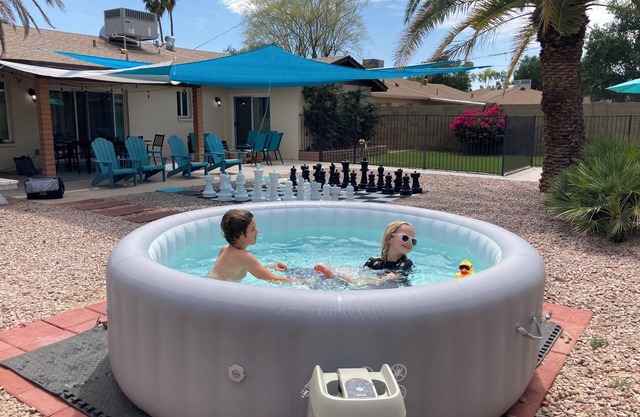 Spacious house, large/secure/activity-filled back yard, child and dog friendly