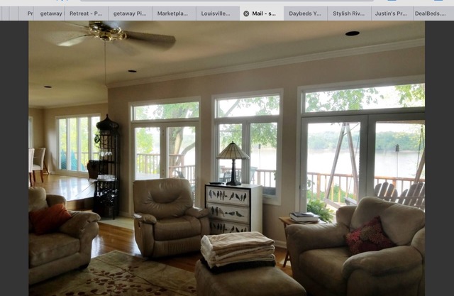 Spacious Louisville riverfront retreat, gorgeous fall view, Bourbon Trail.