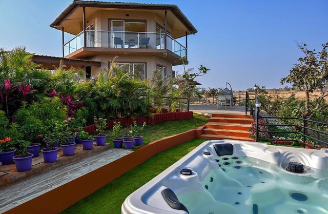 StayVista's Ora Indulgent Living - Valley-View, Couple-Friendly Villa with Outdoor Jacuzzi - Romantic Getaway