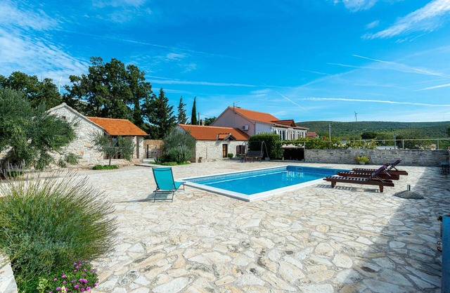 Stone country House Irena with pool on a large property