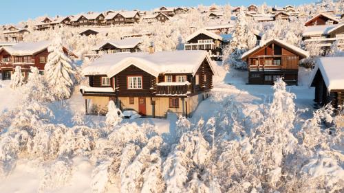 Storhytte nær alpinbakken med 6 soverom og badstu