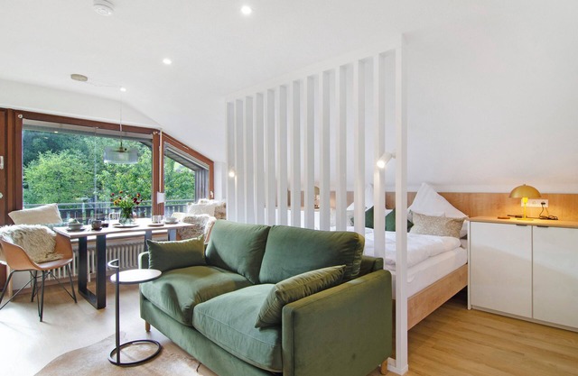 Studio Apartment "Schönwald-Nest" with Forest View, Pool, Balcony and Wi-Fi