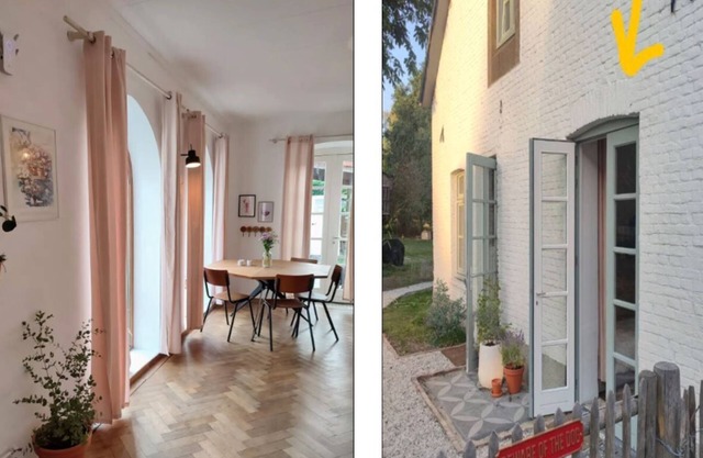 Studio in listed building with large garden