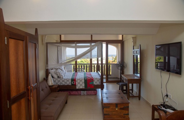 Studio Room 308 with a Breath taking view of Diani Beach.