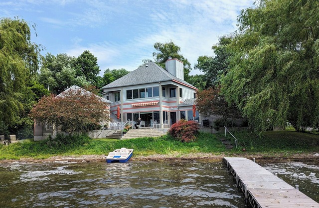 Stunning Home with 150-Foot Beachfront in Finger Lakes