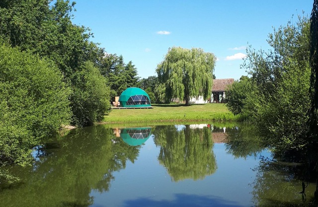 Stylish glamping dome