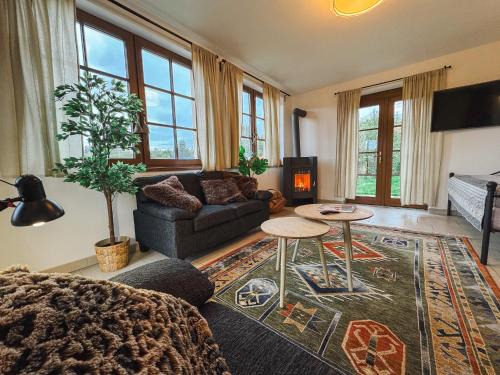 Stylová Lodge s vlastním koupáním, krbem & Netflix