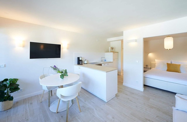 Sun deck apartment with mountain view, 40 sqm, sleeping alcove
