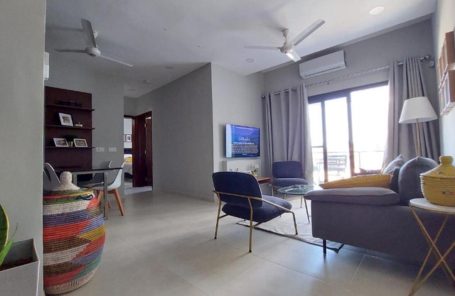 Superbly Modern and Airy Two Bedroom Seaside Apartment with Balcony