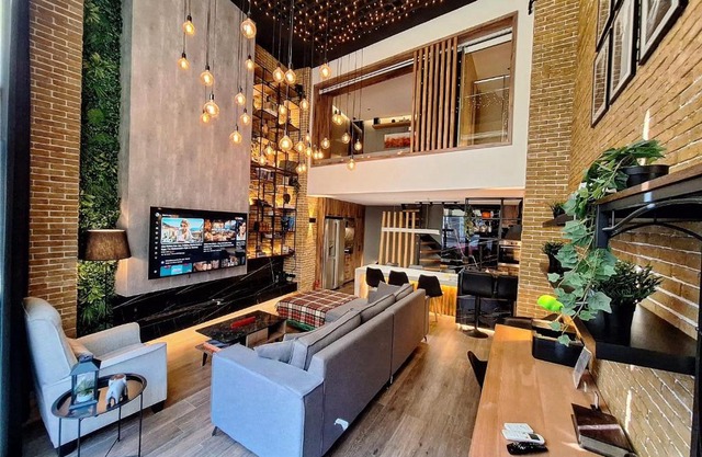 The Athens Loft with private gym and billiards