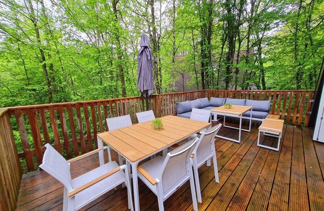 The forest triangle I (chalet 118) Renovated chalet on a vacation park in Durbuy.