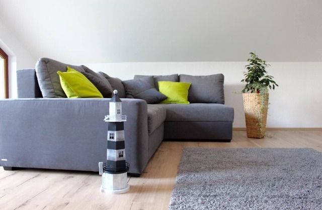 The Löffelstiel apartment is in the attic of our holiday house Lirum Larum Löffelstiel.