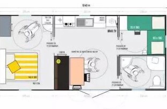 The Pascalounet * - Mobil-Home 4 seats Standard access PMR 4 people