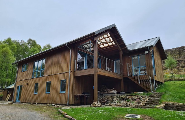 The setting up Strathconon with loch and hill views is truly spectacular.