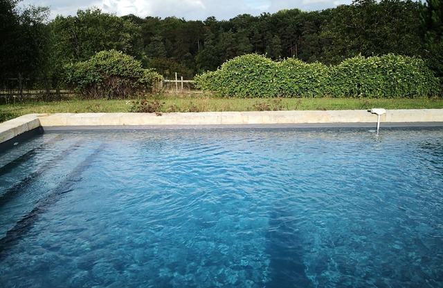 The softness, silence and space of a country house, private pool