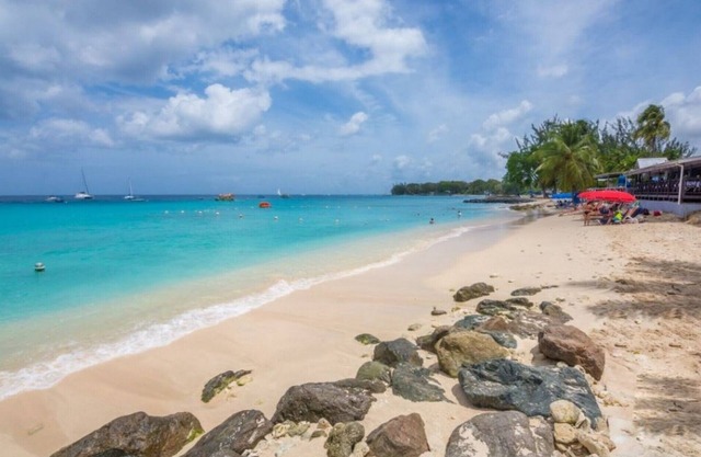 Three Bedroom Beach front apartment in Holetown with super seaviews