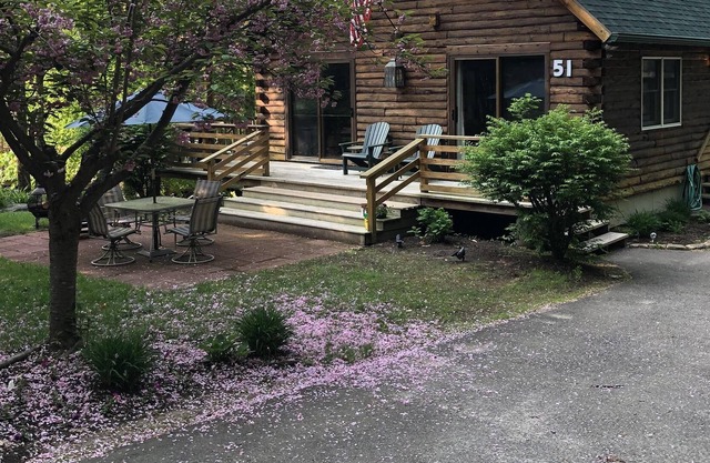 Top Notch Luxury Log Cabin with private beach boat slip. LONG TERM WINTER RENTAL