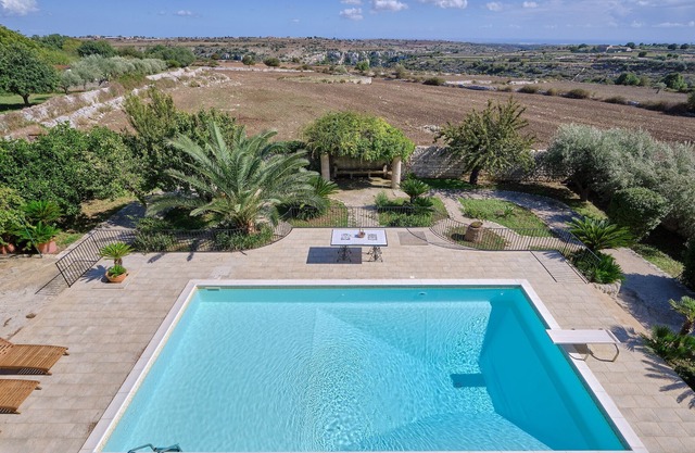 Trombadore, typical Sicilian villa in Modica