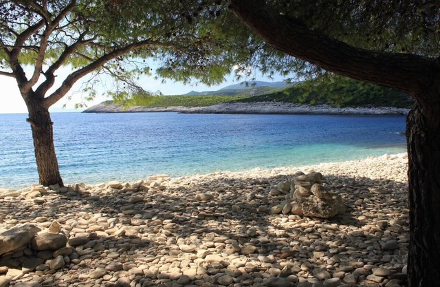 Two bedroom apartment near beach Rukavac, Vis (A-2478-a)