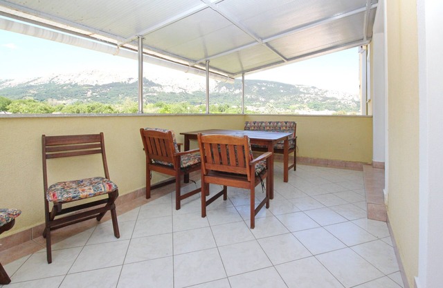 Two bedroom apartment with terrace and sea view Baška, Krk (A-18807-b)