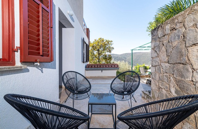 Two bedroom apartment with terrace and sea view Rabac, Labin (A-7622-a)