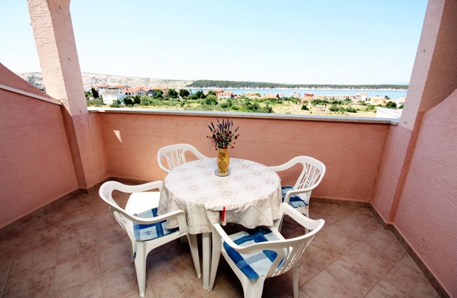 Two bedroom apartment with terrace and sea view Barbat, Rab (A-5070-a)