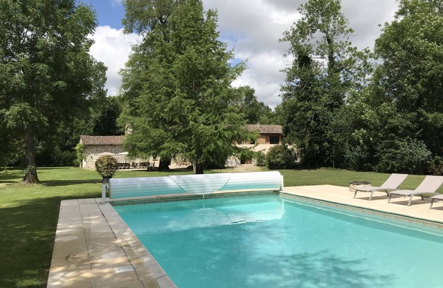 Two properties: 13th century manoir and mill, private garden & 12mtr heated poo