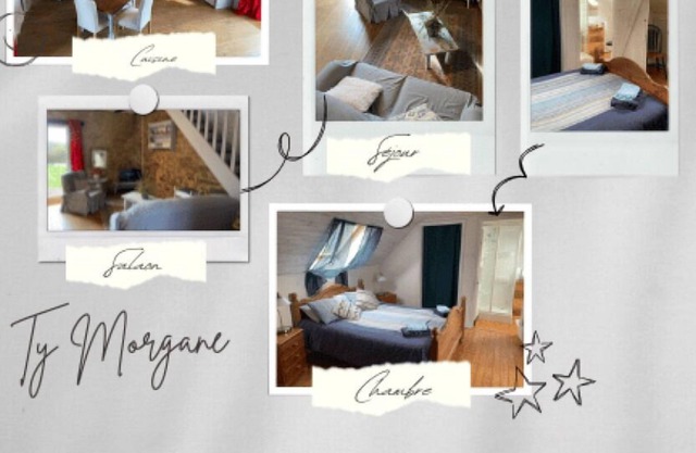 Ty Morgane - Breton farmhouse with swimming pool in the middle of lush greenery