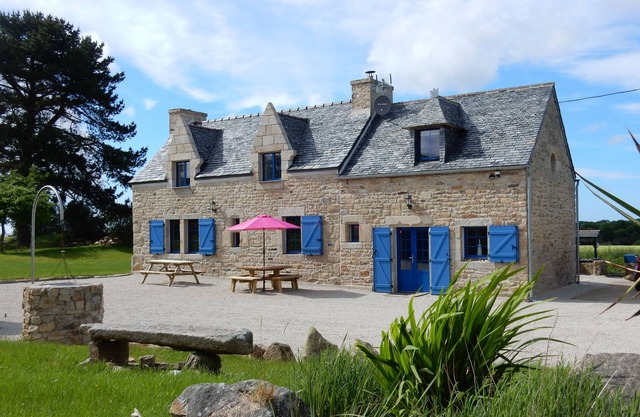 Typical Breton granite house