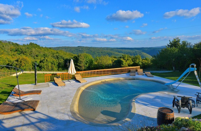 Unique villa with large garden and biodesign pool with stunning view