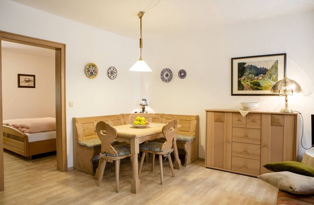 Vacation apartment with living and kitchen area