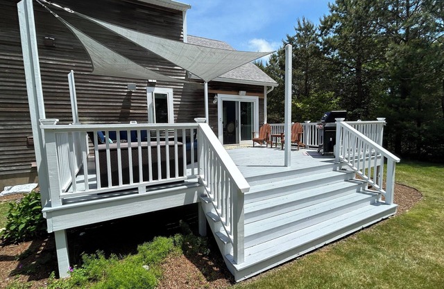 Vacation at Martha's Vineyard Swan Cottage, Edgartown’s Quiet Forest Retreat.