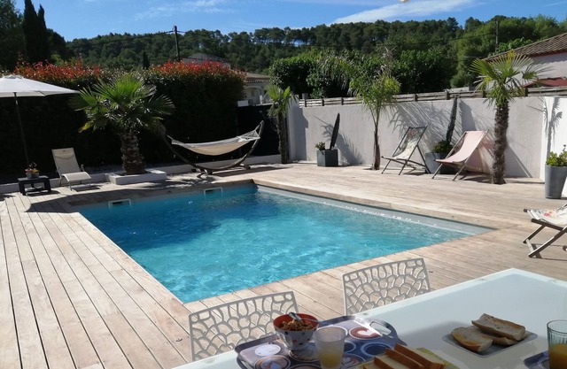 Villa 170m2 Private swimming pool 6 kms Montpellier between beach and river 8-10 people