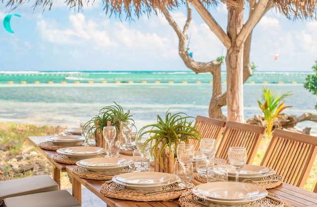 Villa Anagani on the beach