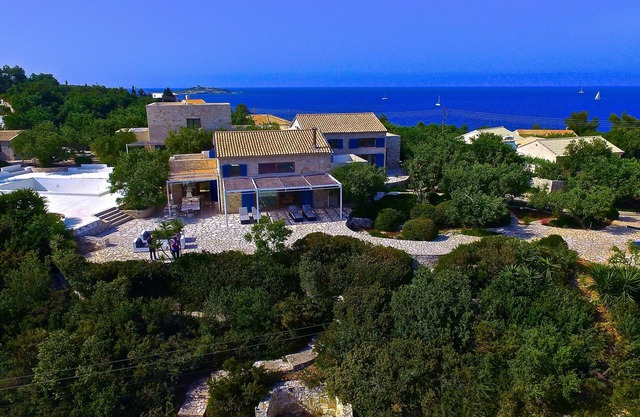 Villa for 14 , nestled in a 2-acre olive garden with beach just 30 steps awa