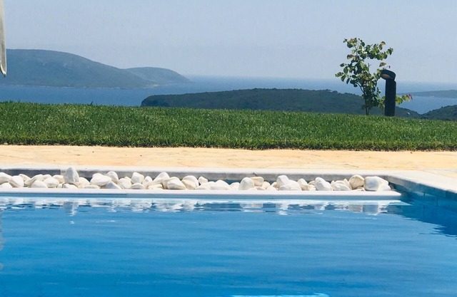 Villa Kamaria Luxury villa with private swimming pool, terraces, valley and sea views.