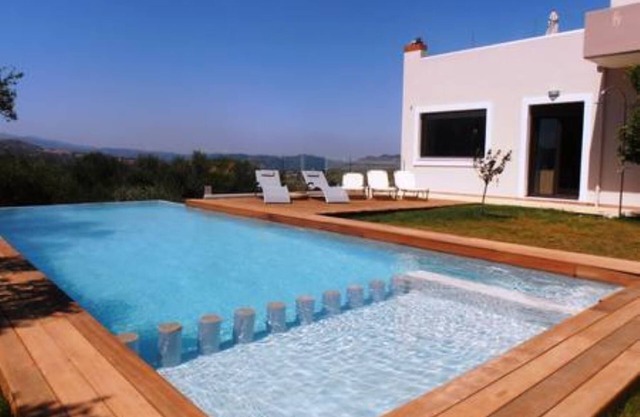 Villa lofos 330 sqm, full view, big private Heated pool