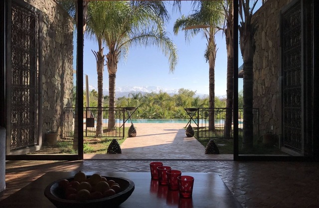 Villa Malika overlooking the Atlas Mountains
