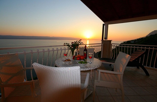 Villa Mandolina situated just over Private beach and with best sea view