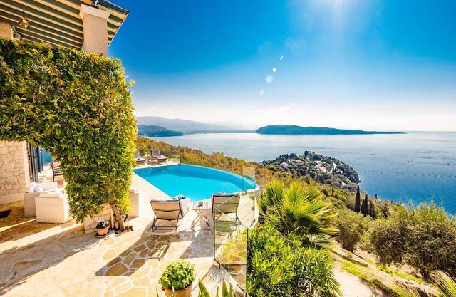 Villa Orlaya – an idyllic retreat above the stunning bays of Koulora and Kalami.