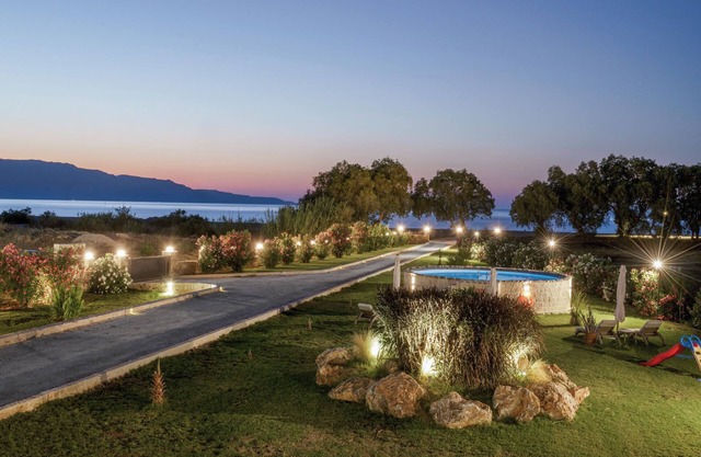 Villa Six Stars is a beachfront villa in Chania, on the island of Crete.