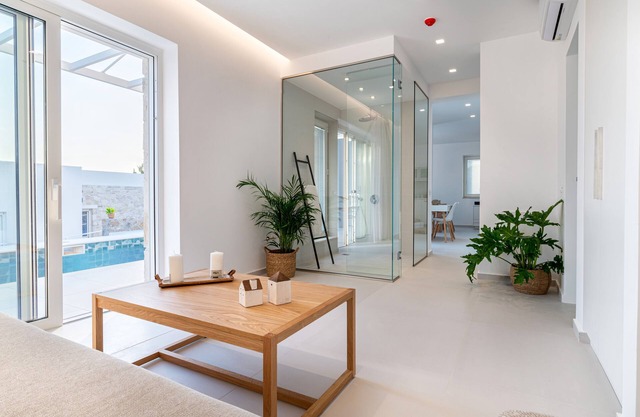 Villa with private pool, sea & mountain views