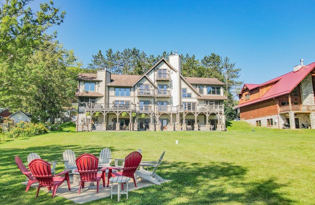 Walk to Wisp! Lakefront home with fire pit and dock!