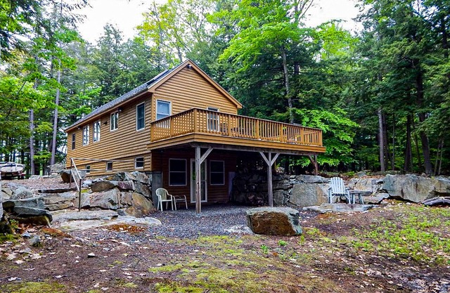 Waterfront cabin near Fish Cove with private dock, water access, firepit, grill