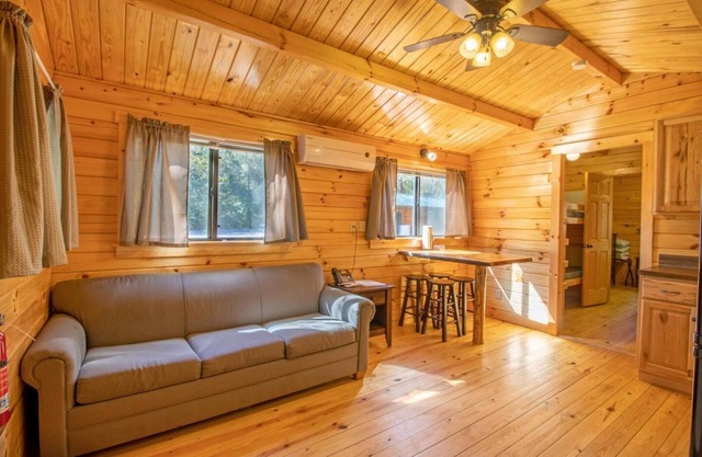 Wilderness Resort Lake View Cabins offer lovely views of the Cool Springs Lake.