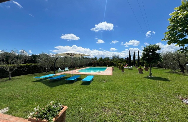 Wonderful private villa for 7 guests with WIFI, A/C, private pool, patio and panoramic view