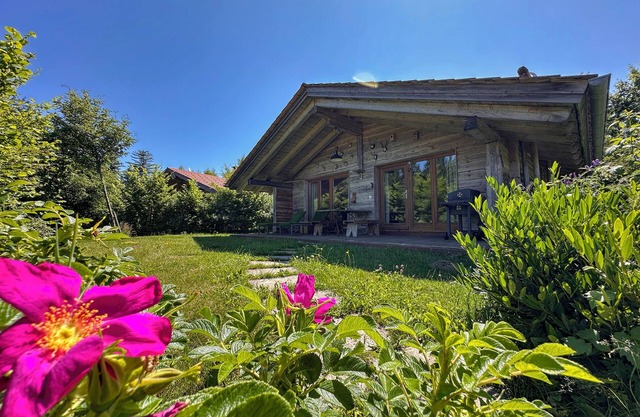 Wooden log cabin with sauna in Bavarian Forest